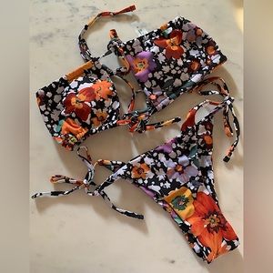 Floral Print Bikini Set